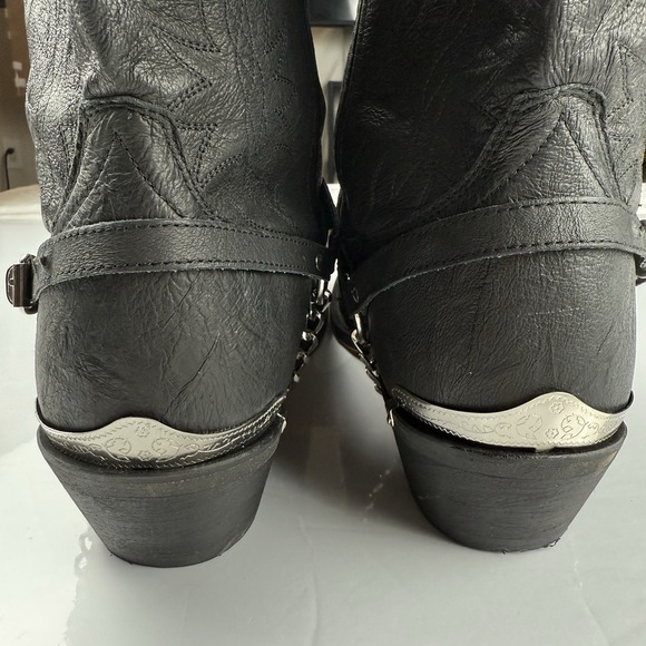 Dingo Mens Suiter Cowboy Boots Leather Black 14D - Picture 16 of 16